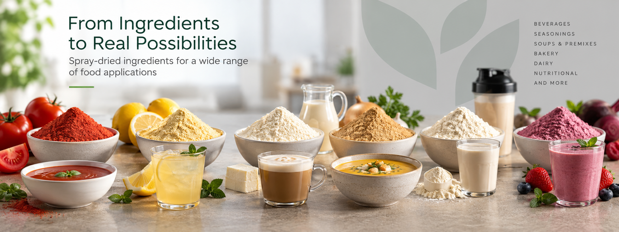 Why Spray-Dried Ingredients Perform Differently in Different Food Applications?
